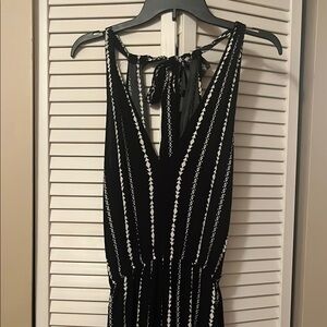 Black and White Striped Dress